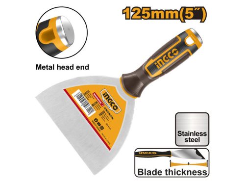 INGCO Spakli 125 mm inox lágy fogantyús