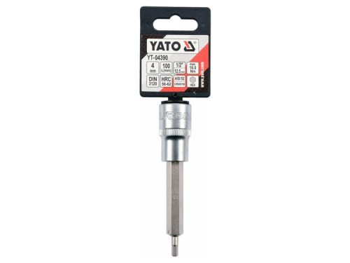 YATO Hosszú bit dugókulcs Imbusz 1/2" 4 mm CrV