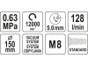 YATO Excenter csiszológép 150 mm