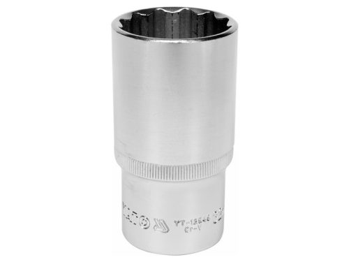 YATO Hosszú dugókulcs 12 szögletű 1/2" 32 mm CrV
