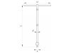 YATO T-hajtószár 1/4" x 310 mm forgatható nyéllel CrV