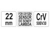 YATO Lambdaszonda dugókulcs 22 mm CrV