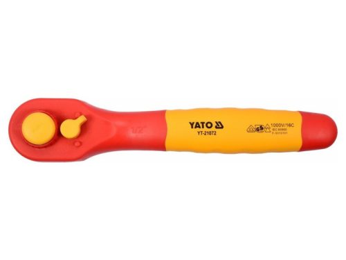 YATO Racsnis hajtószár 1/2" 250 mm 36T hajlított 1000 V-ig szigetelt CrV
