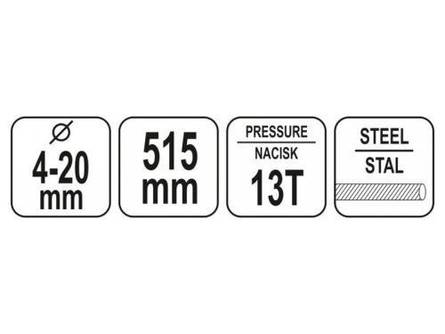 YATO Hidraulikus betonvas vágó kézi 515 mm