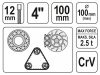 YATO Csapágylehúzó 3 körmös 100 mm CrV