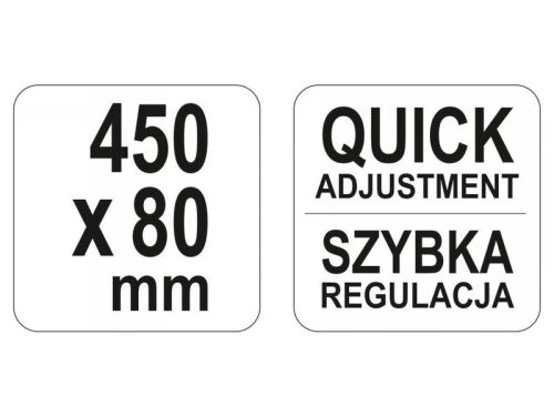 YATO Gyorscsavarszorító 450 x 80 mm nagy szorítóerővel