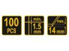 VOREL Burkolatszintező talp (100 db)