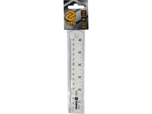 VOREL Vonalzó 150 mm alumínium