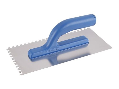 FESTA Fogazott glettvas 130 x 280 mm inox 6 x 6 mm műanyag nyéllel