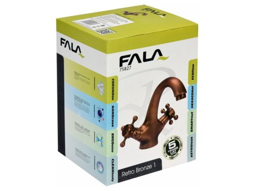 FALA Mosdó csaptelep + tartozékok Retro Bronze 1