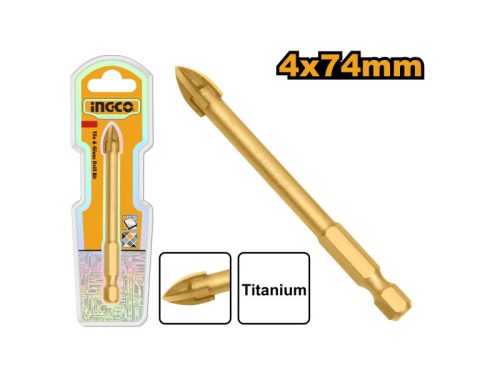 INGCO Üveg és csempefúrószár 4 mm bit befogás