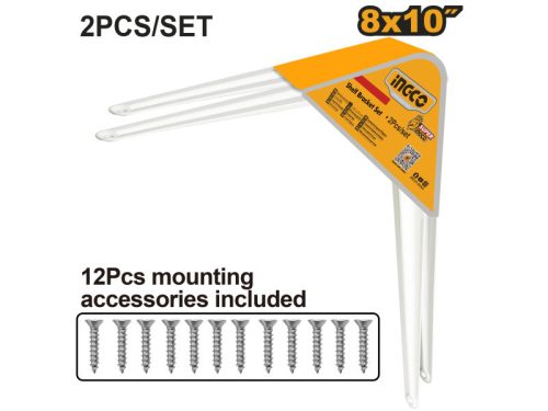 INGCO Polctartó konzol 200 x 250 mm (2 db)