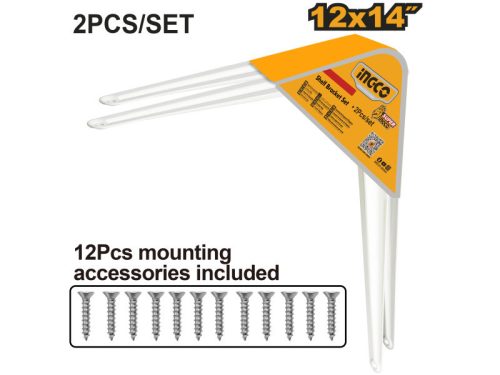 INGCO Polctartó konzol 300 x 350 mm (2 db)