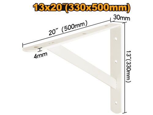 INGCO Polctartó konzol 330 x 500 mm erősített