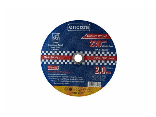 ENCORE Vágókorong fémre 230 x 2,0 x 22,23 mm INOX
