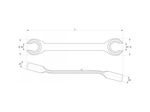 YATO Fékcsőkulcs 8x10 mm CrV 6140