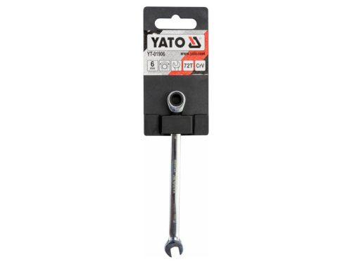 YATO Racsnis csillag-villáskulcs 6 mm / 120 mm 72T CrV