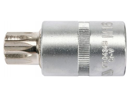 YATO Bit dugókulcs Spline 1/2" M16 CrV