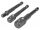 YATO Dugókulcs adapter készlet 3 részes 1/4" Hex -> 1/4", 3/8", 1/2" négyszög