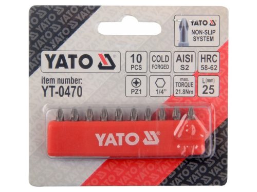 YATO Bithegy PZ1 x 25 mm (10 db)