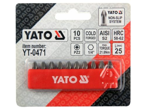 YATO Bithegy PZ2 x 25 mm (10 db)