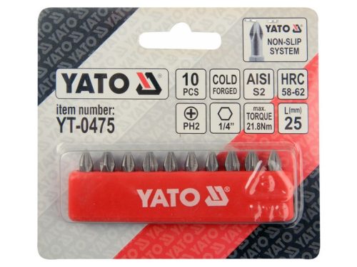 YATO Bithegy PH2 x 25 mm (10 db)