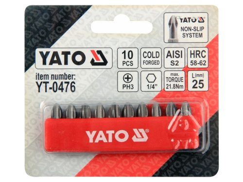 YATO Bithegy PH3 x 25 mm (10 db)