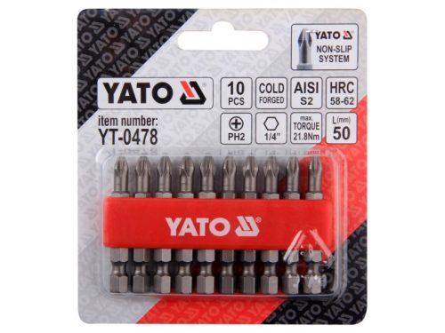 YATO Bithegy PH2 x 50 mm (10 db)