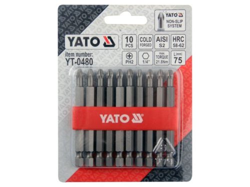 YATO Bithegy PH2 x 75 mm (10 db)