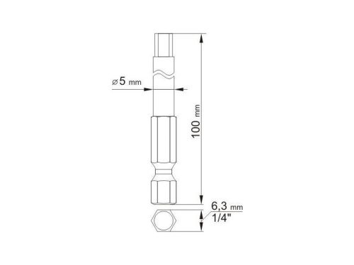 YATO Bithegy imbusz 3,0 + 5,0 mm x (2 db)