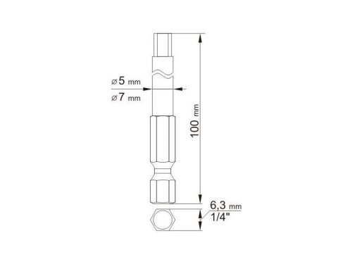 YATO Bithegy imbusz 4,0 + 6,0 mm x (2 db)