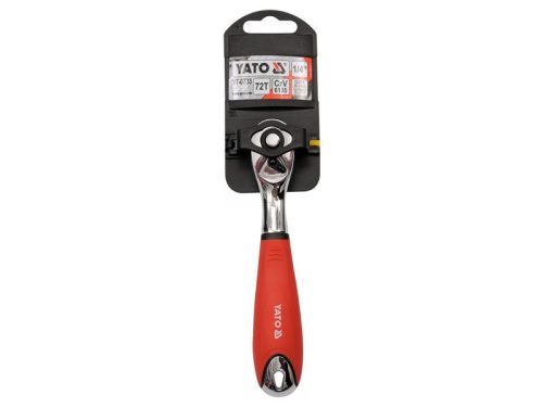 YATO Racsnis hajtószár 1/4" 155 mm 72T hajlított szár CrV