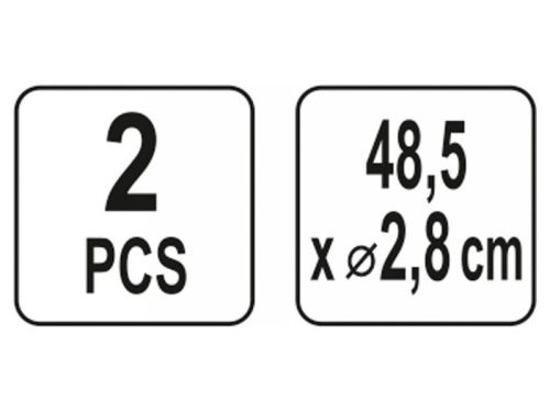 YATO Kiegészítő acélcső szerszámkocsihoz (2 db)