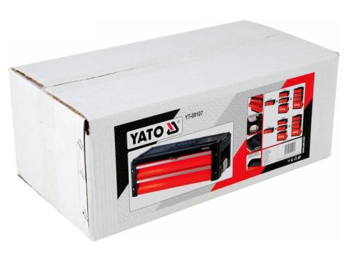 YATO Szerszámosláda fém (2 fiókos) 500 x 250 x 18 mm