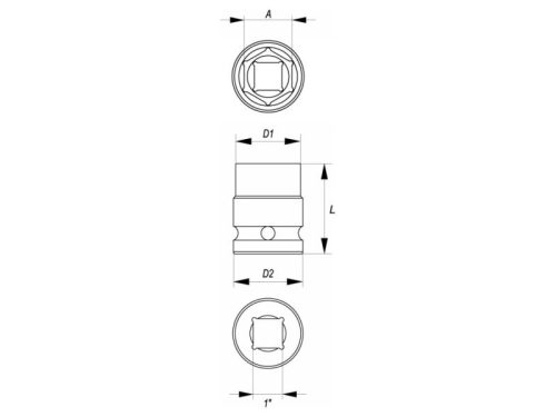 YATO Gépi dugókulcs 1" 24 mm CrMo