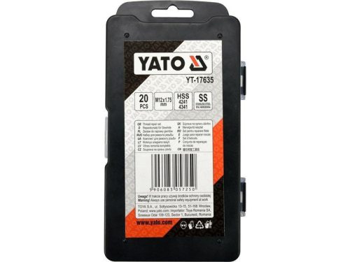 YATO Menetjavító készlet 20 részes M12 1,75 mm