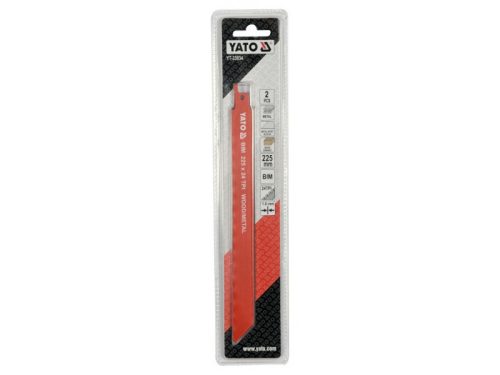 YATO Szablyafűrészlap fa, fém 225/1,0 mm (2 db)