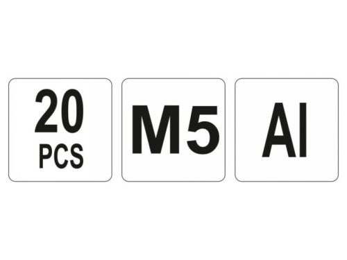 YATO Alumínium szegecsanya M5 (20 db)