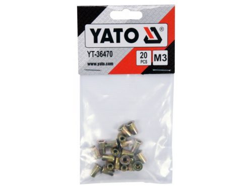 YATO Acél szegecsanya M3 (20 db)
