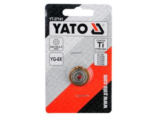 YATO Csempevágó kerék 22 x 14 x 2 mm (YT-3704, YT-3705, YT-3706, YT-3707, YT-3708 csempevágókhoz)