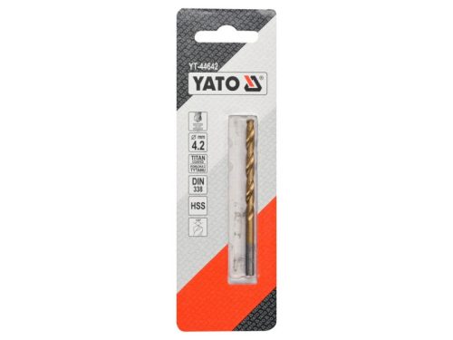 YATO Csigafúró 4,2 x 75/43 mm HSS-TiN
