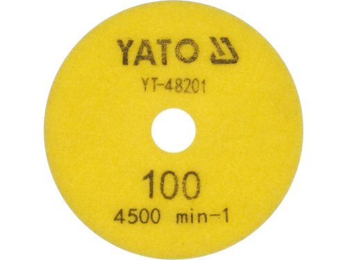 YATO Tépőzáras gyémánt csiszoló és polírozókorong 100 mm / P100 vizes/száraz