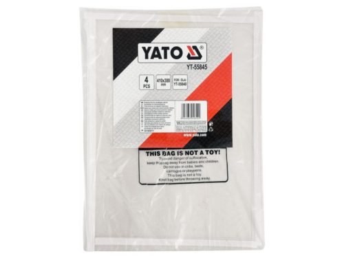 YATO Védőfólia 410 x 300 mm az YT-55840 homokszóró kabinhoz (4 db)