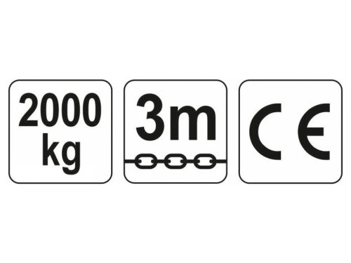 YATO Láncos emelő 2000 kg 3 m