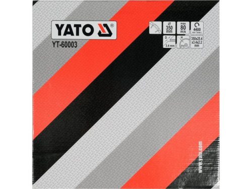YATO Gyémánt vágókorong 350 x 3,4 x 10,0 x 25,4 mm szegmentált