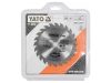 YATO Fűrésztárcsa fához 130 x 16 x 2,0 mm / 24T
