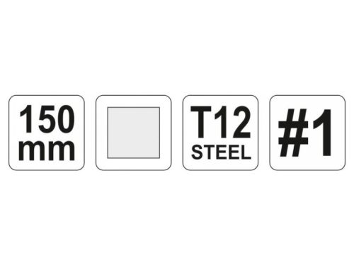 YATO Négyszög reszelő 150 mm / #1 durva