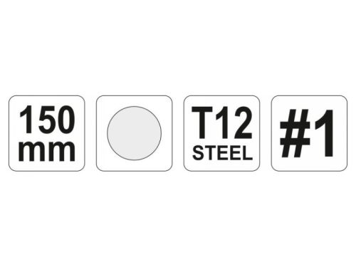 YATO Kerek reszelő 150 mm / #1 durva