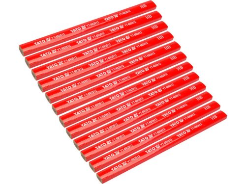 YATO Ácsceruza 175 mm fára piros (12 db)