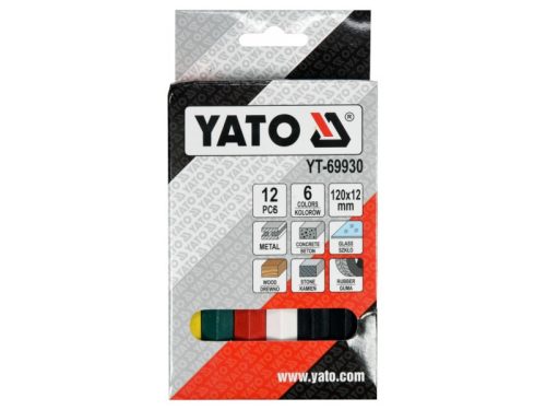 YATO Zsírkréta színes (12 db)